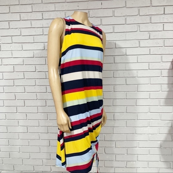 Julia Jordan Stripe Side Ruched Knit Dress - Picture 10 of 12